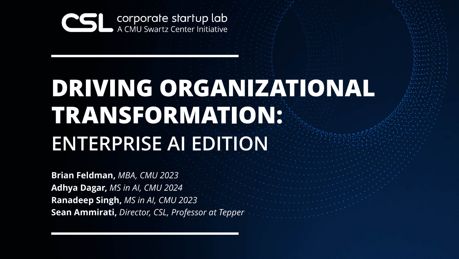 Driving Organizational Transformation — Enterprise AI